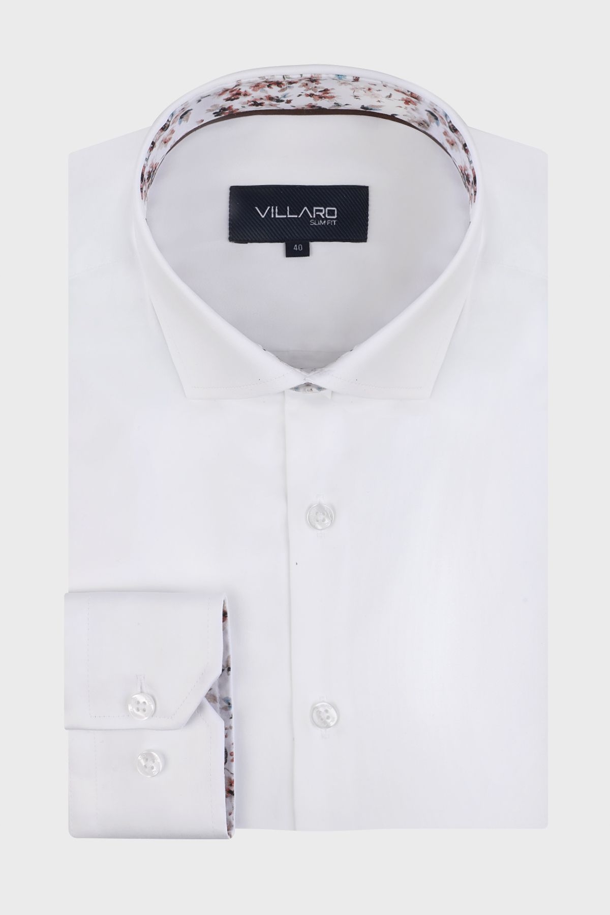 Bílá pánská košile Slim Fit 39-188/194