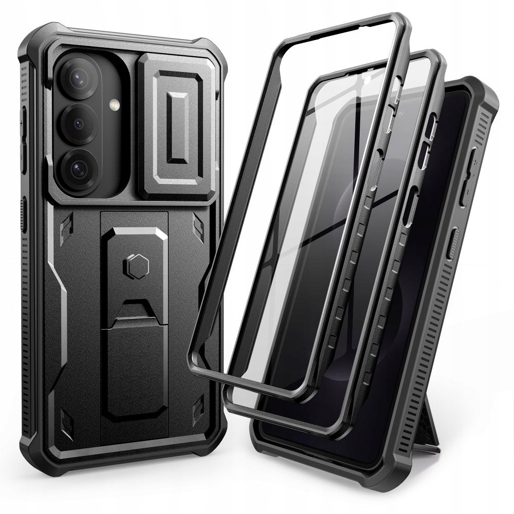 Etui z osłoną ekranu Tech-Protect do Galaxy S26, wytrzymały case z podpórką