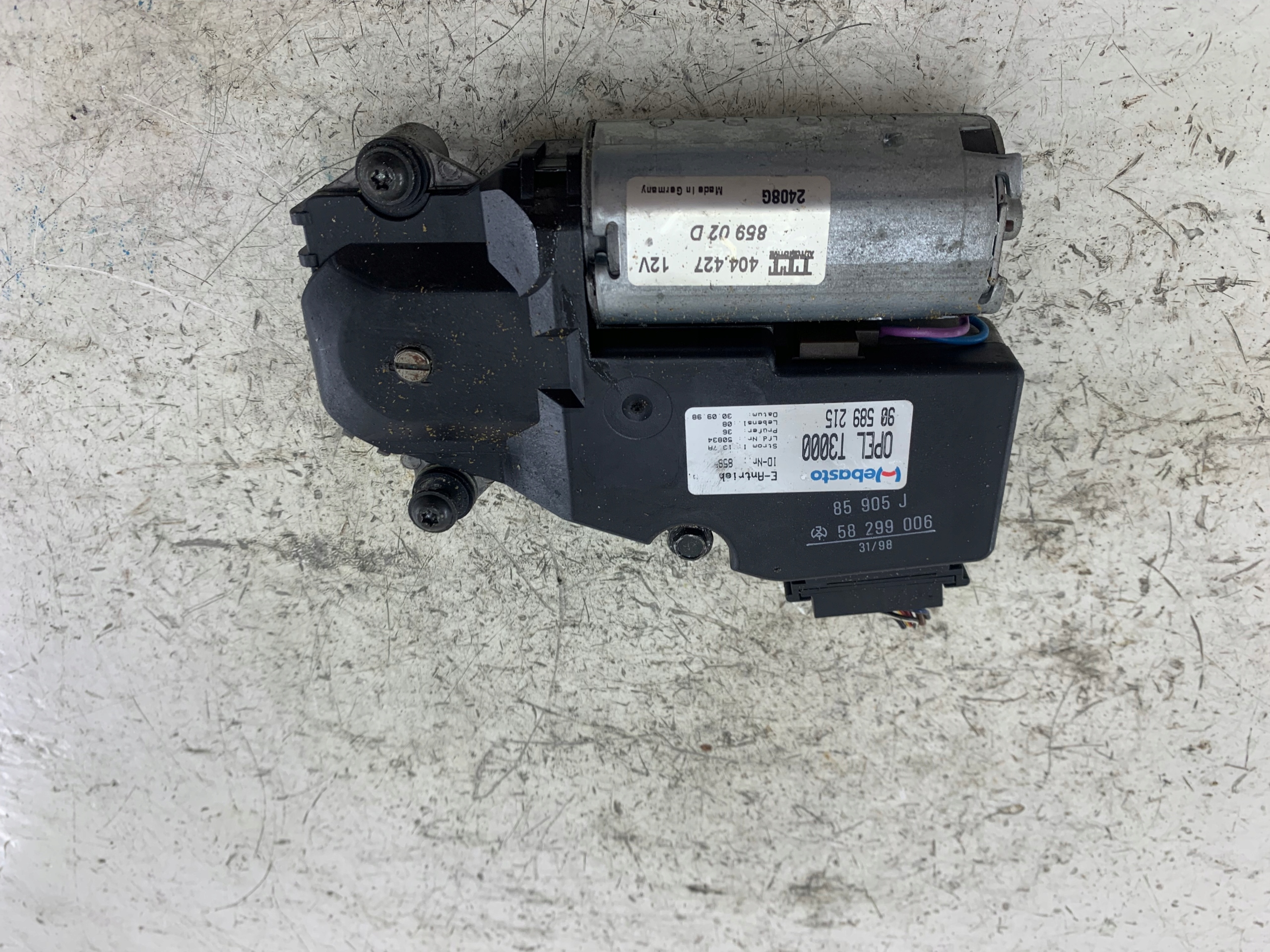 OPEL ASTRA II G Motor Schiebedach 90589215