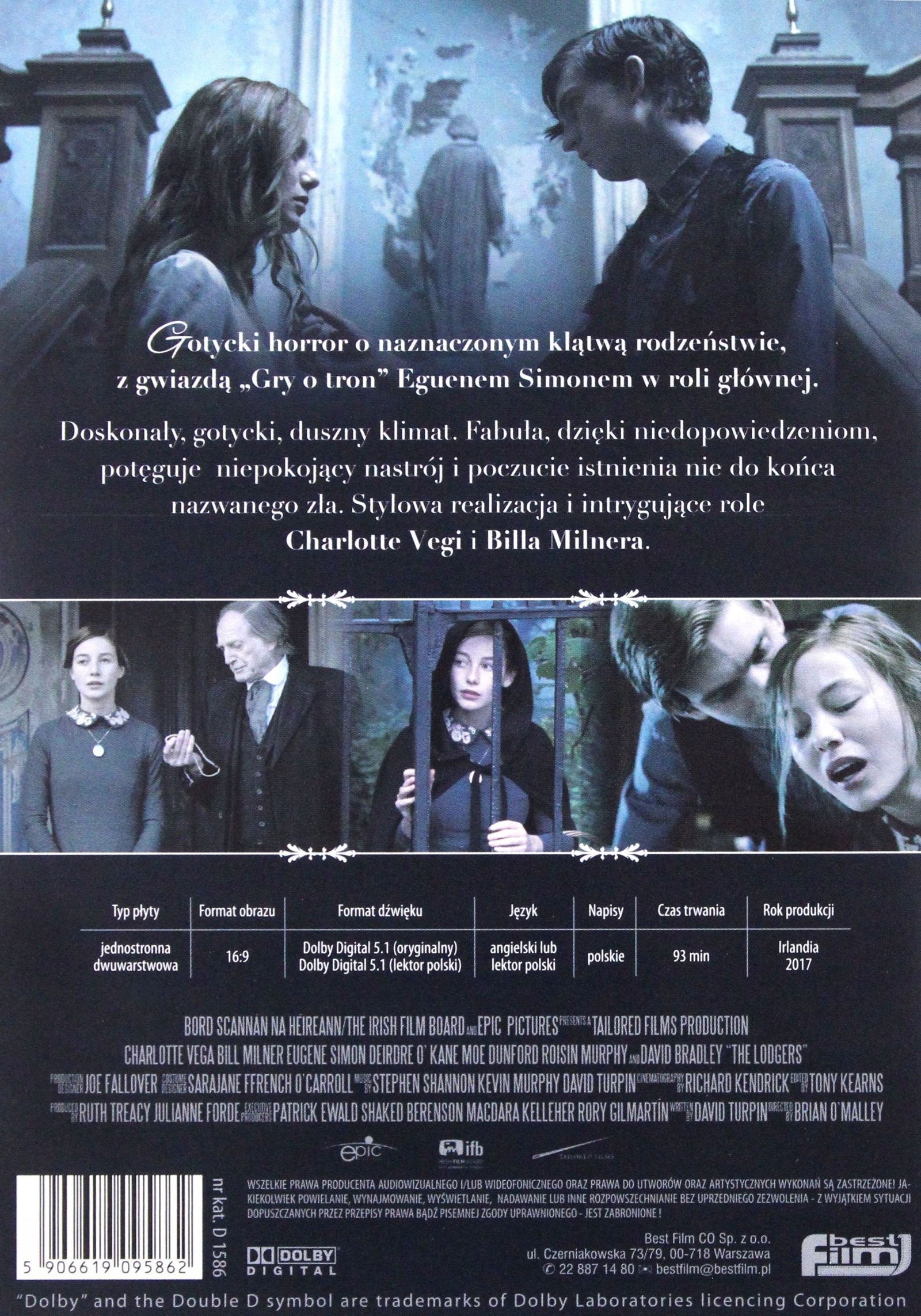 THE LODGERS. PRZEKLĘCI (DVD) Stan opakowania oryginalne