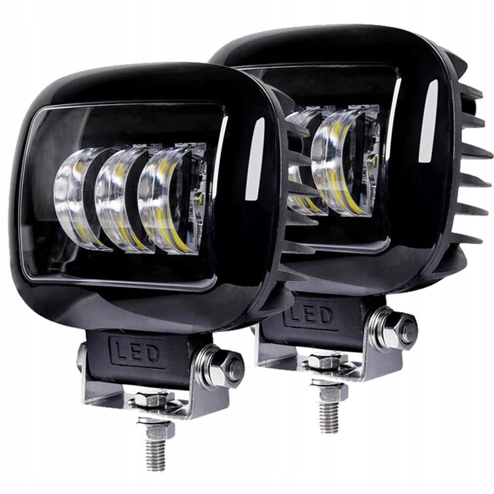 Halogenová Led Lampa 30W Světlomet 6D Cree 10-30V 2 Ks