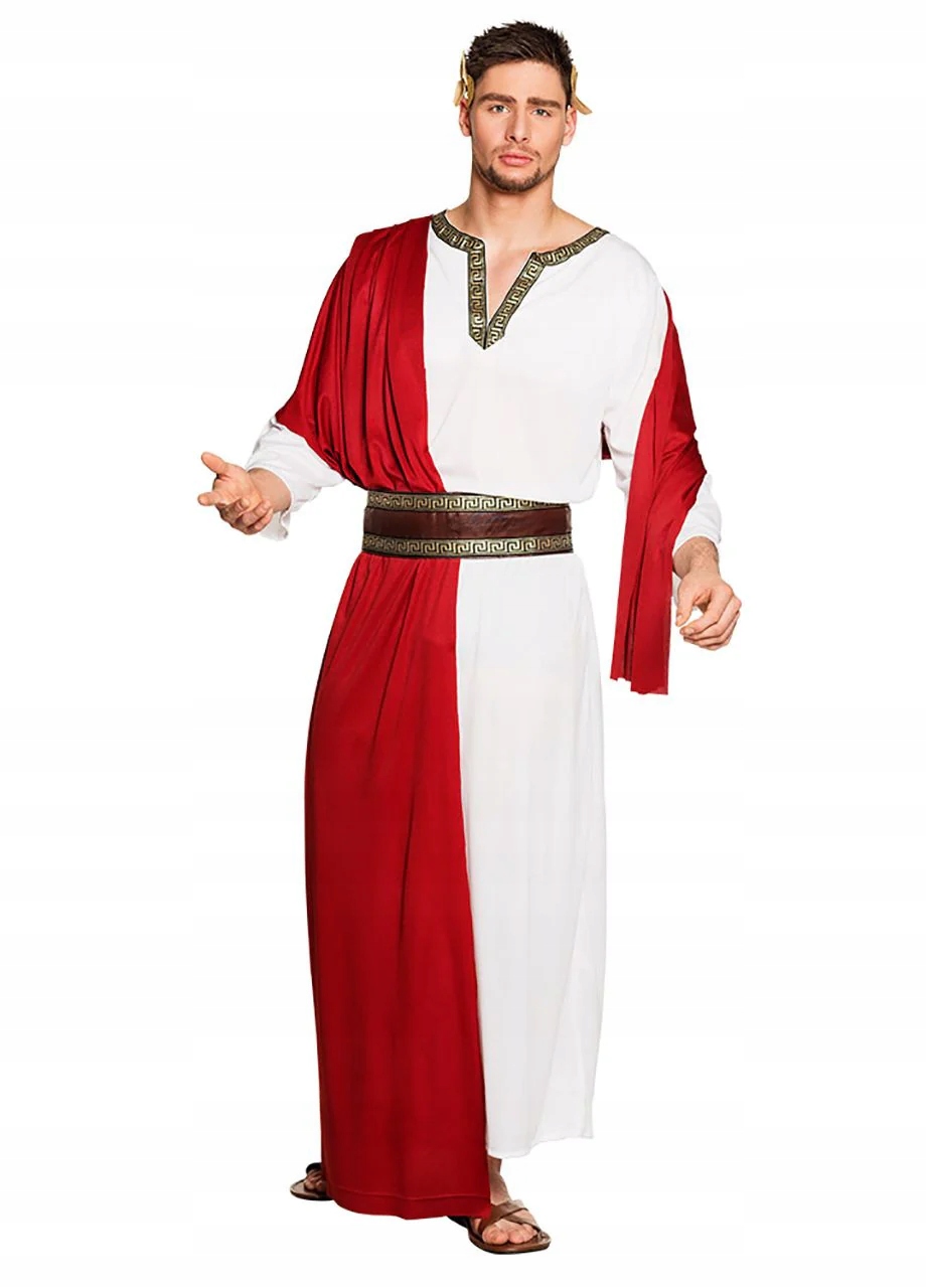 Karnevalový Kostým Caesara Toga Římská Říman Římský senátor XL