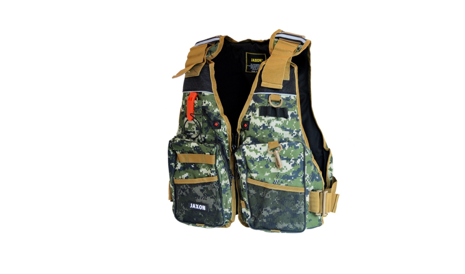 Rybářská vesta Jaxon UJ-FRU101 Vztlaková vložka Kamufláž Maskáčový