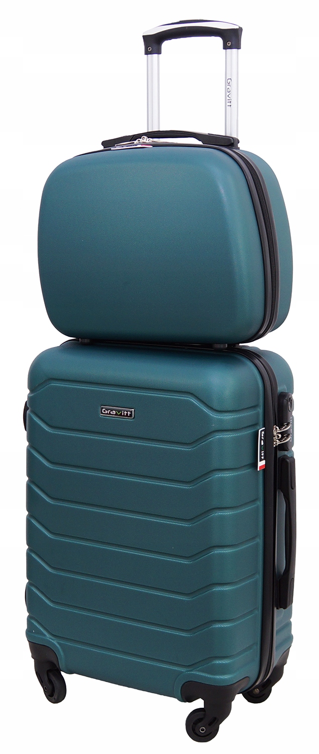 Zestaw Walizek 2w1 Walizka Podróżna Na Kółkach Kuferek Gravitt 931