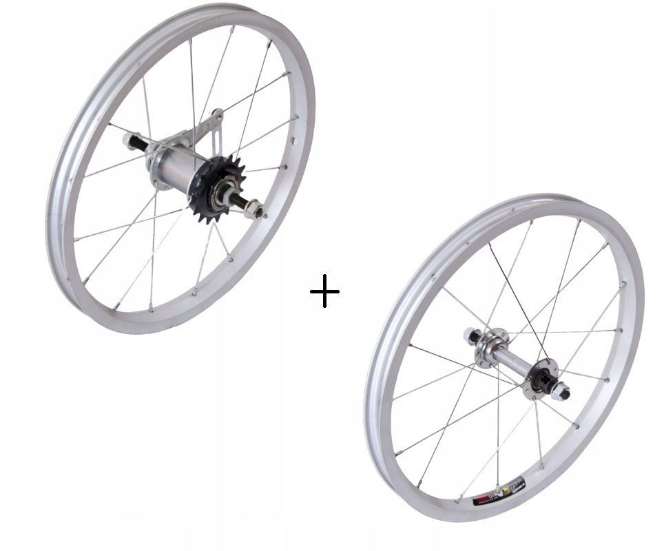 KOMPLET KÓŁ 12 PRZÓD / TYŁ ALUMINIOWE KOŁA DO ROWERKA
