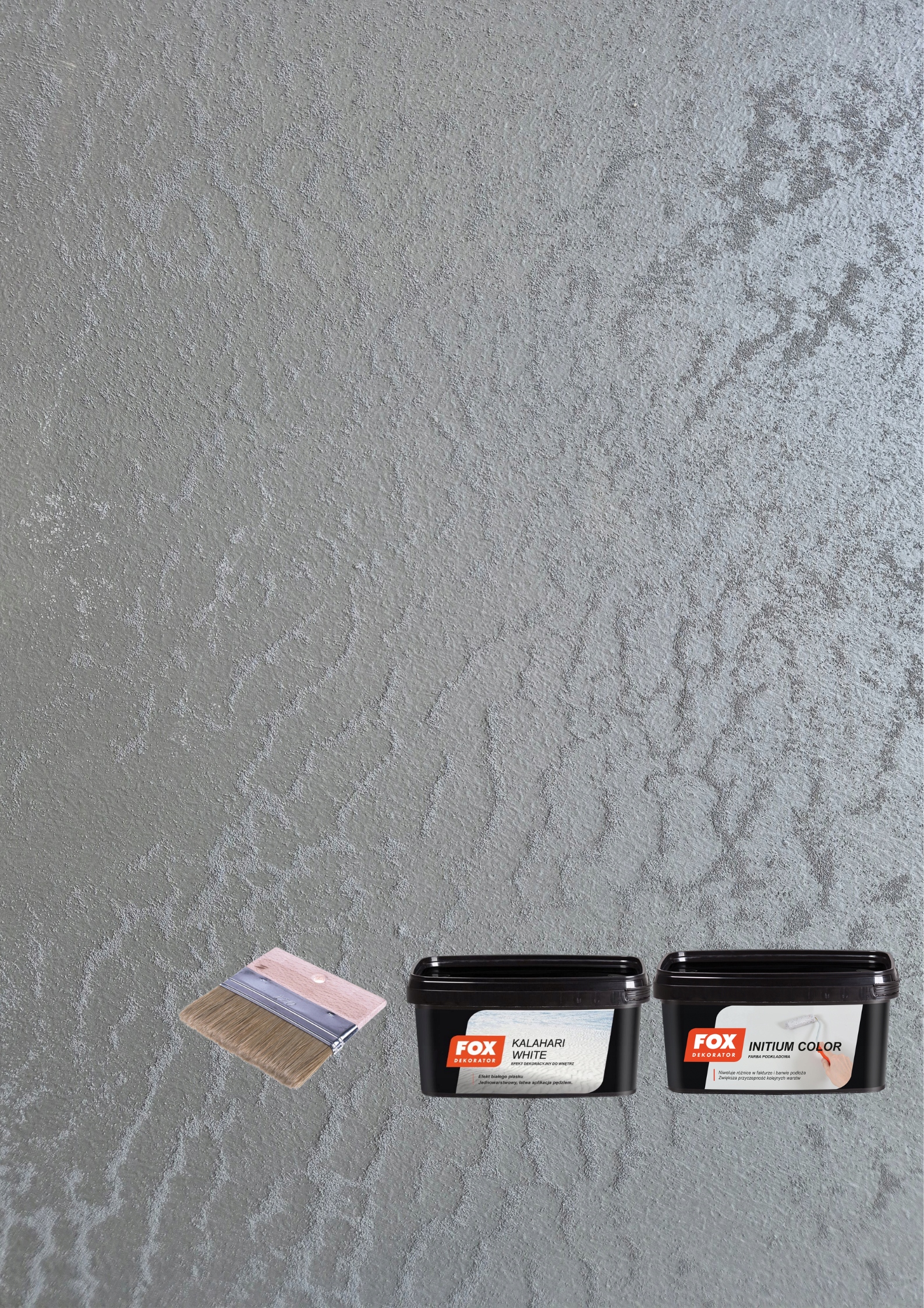 Fox Dekorátor Kalahari White Set Na 8-10 M2-TMAVO Šedý