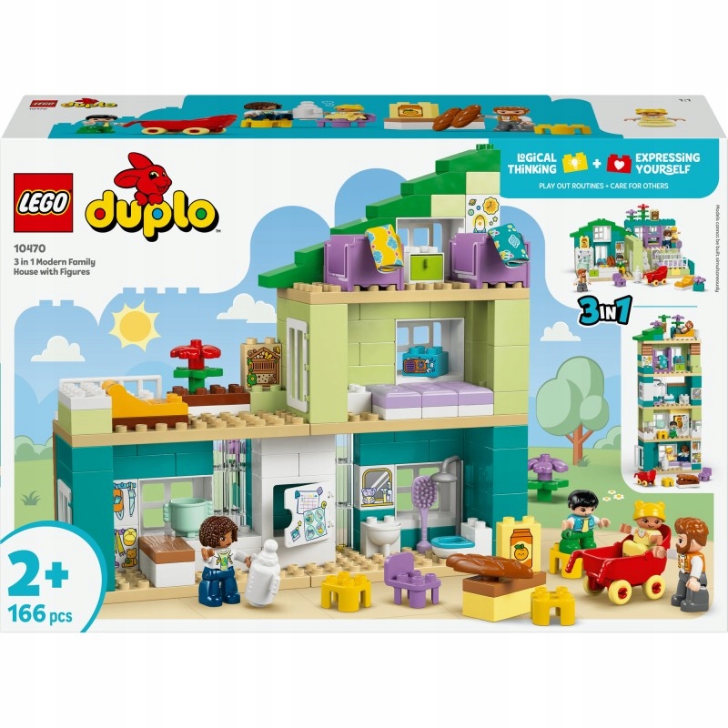 Lego 10470 Duplo Moderní rodinný dům 3 v 1 s figurkami