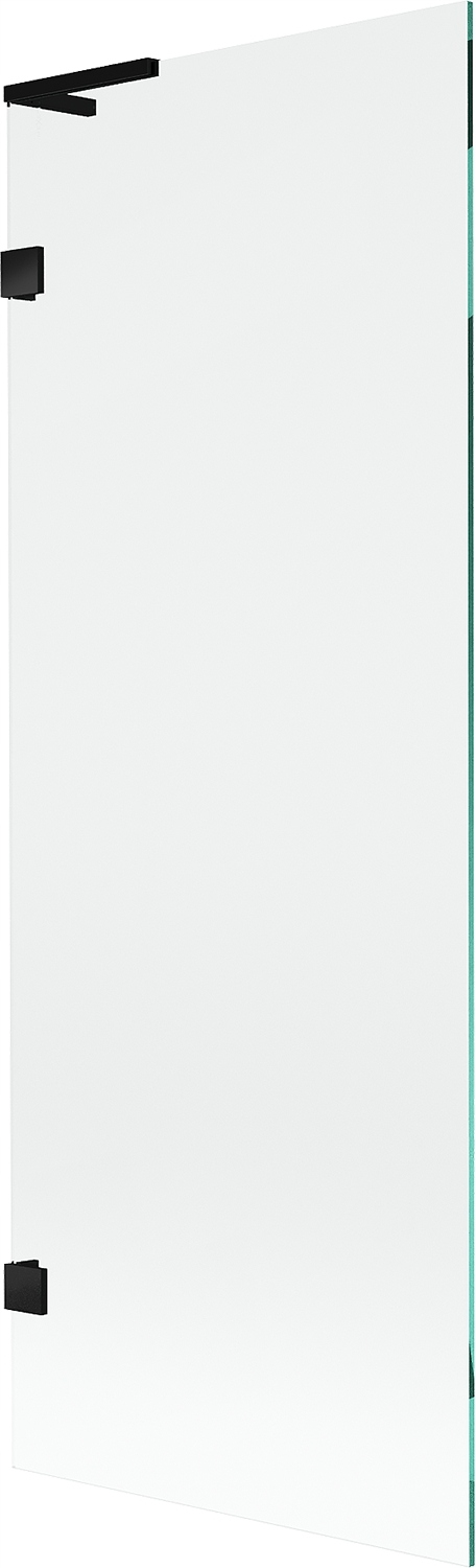 Mexen Lunar L vanová zástěna jednodílná 70 x 150 cm, průhledná, černá 897