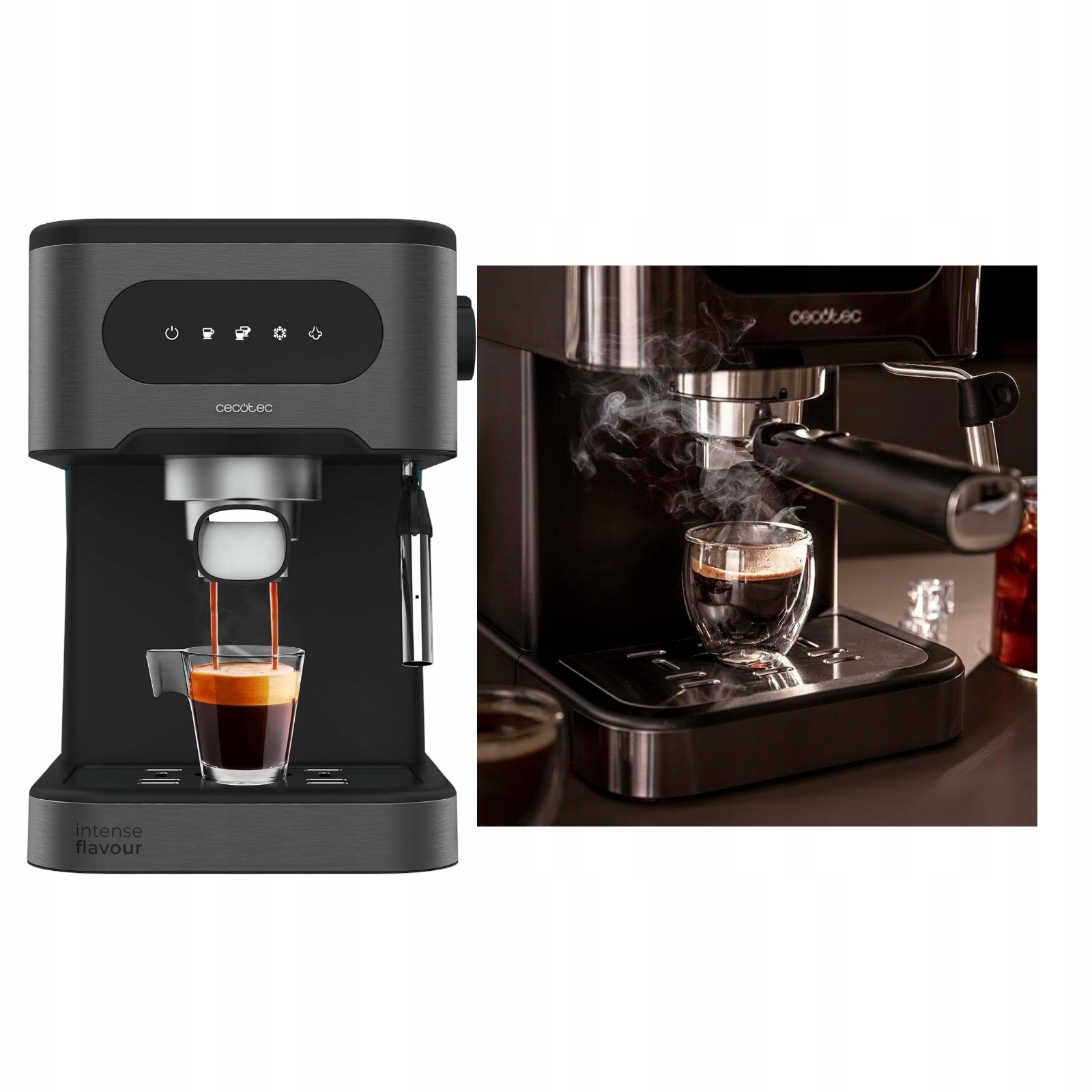 Ekspres Kolbowy Cecotec Power Espresso 20 ColdBrew 20 Bar Czarny