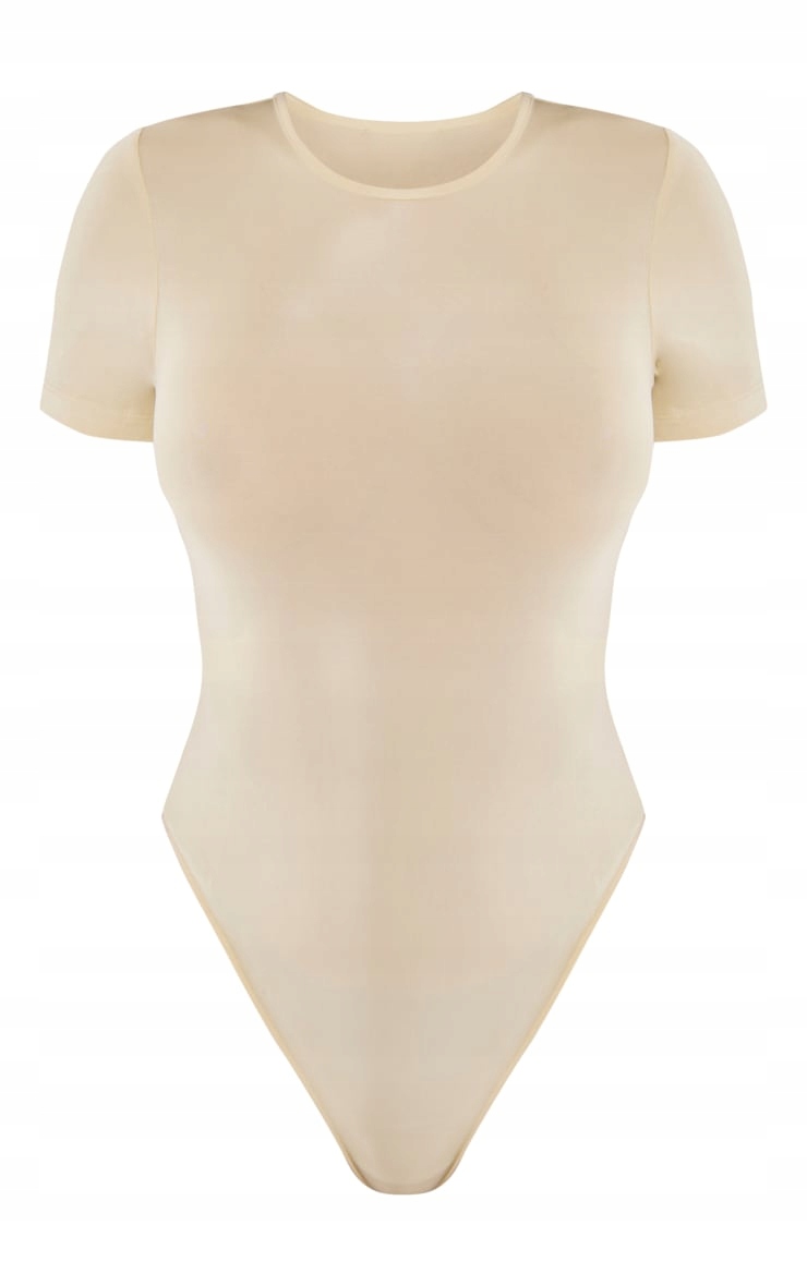 PRETTYLITTLETHING BODY BEŻOWE GŁADKIE R.L F574113 Odcień ecru