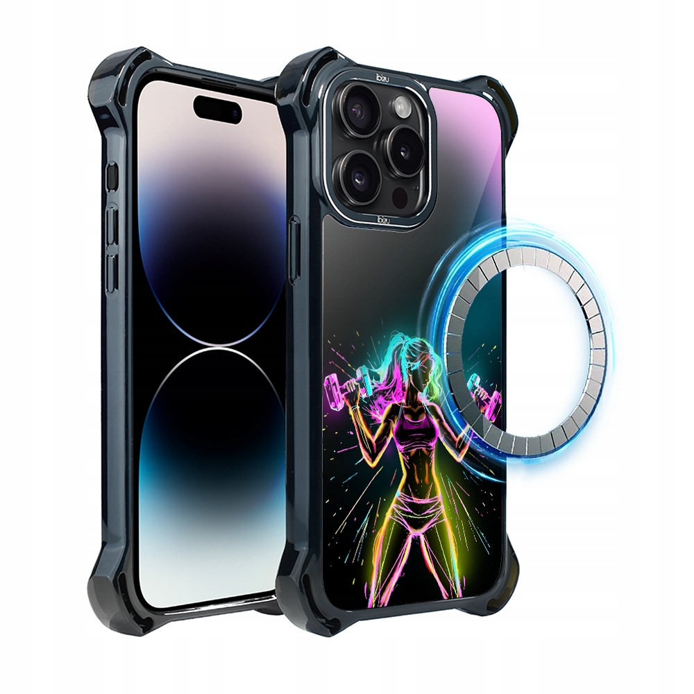 Pouzdro pro iPhone 14 Pro Ibizu DropGuard Ultra s MagSafe, fitness vibrace
