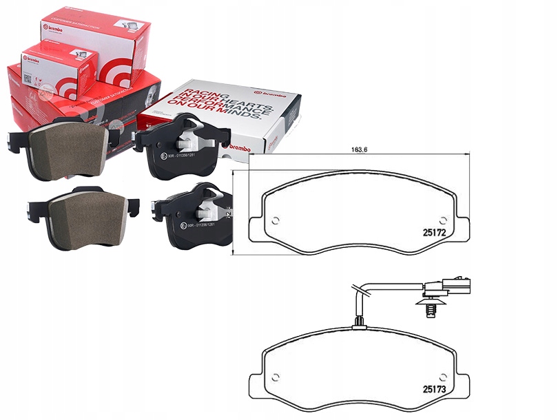 Brzdové Destičky Opel Movano 10- Zadní S Pocitem Brembo