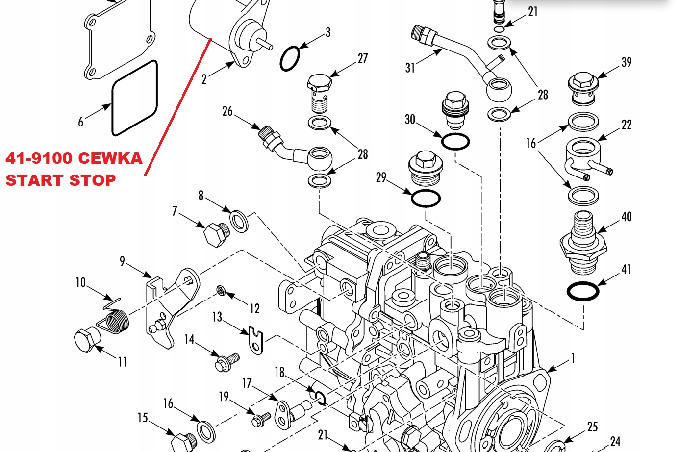 Cewka start stop Thermo King 42-0100 solenoid Producent części Inny