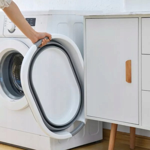 DUŻY KOSZ NA PRANIE SKŁADANY MISKA MIEDNICA WANIENKA SILIKONOWA MISA XX Marka inna marka