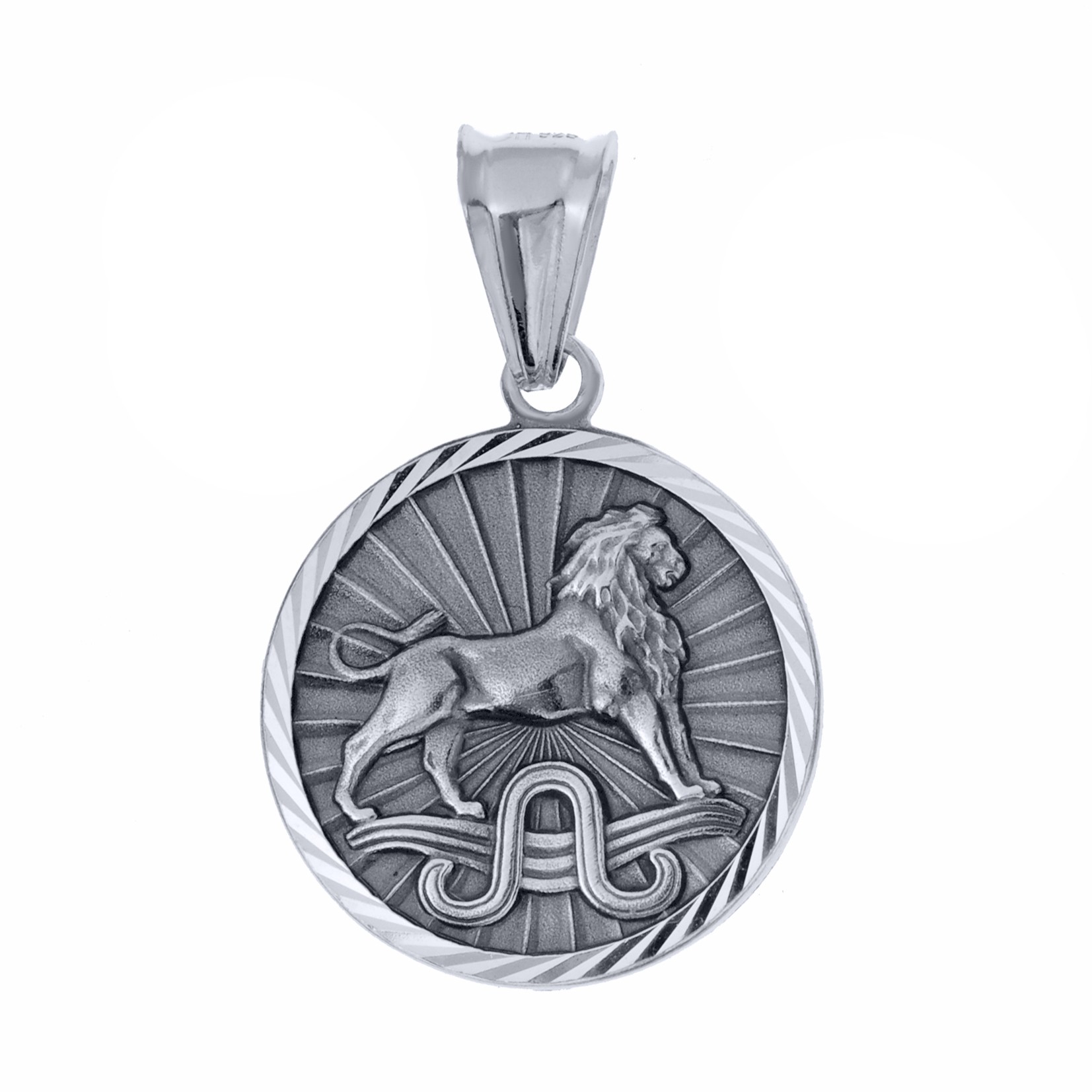 Stříbrný přívěsek přívěsek znamení zvěrokruhu lev