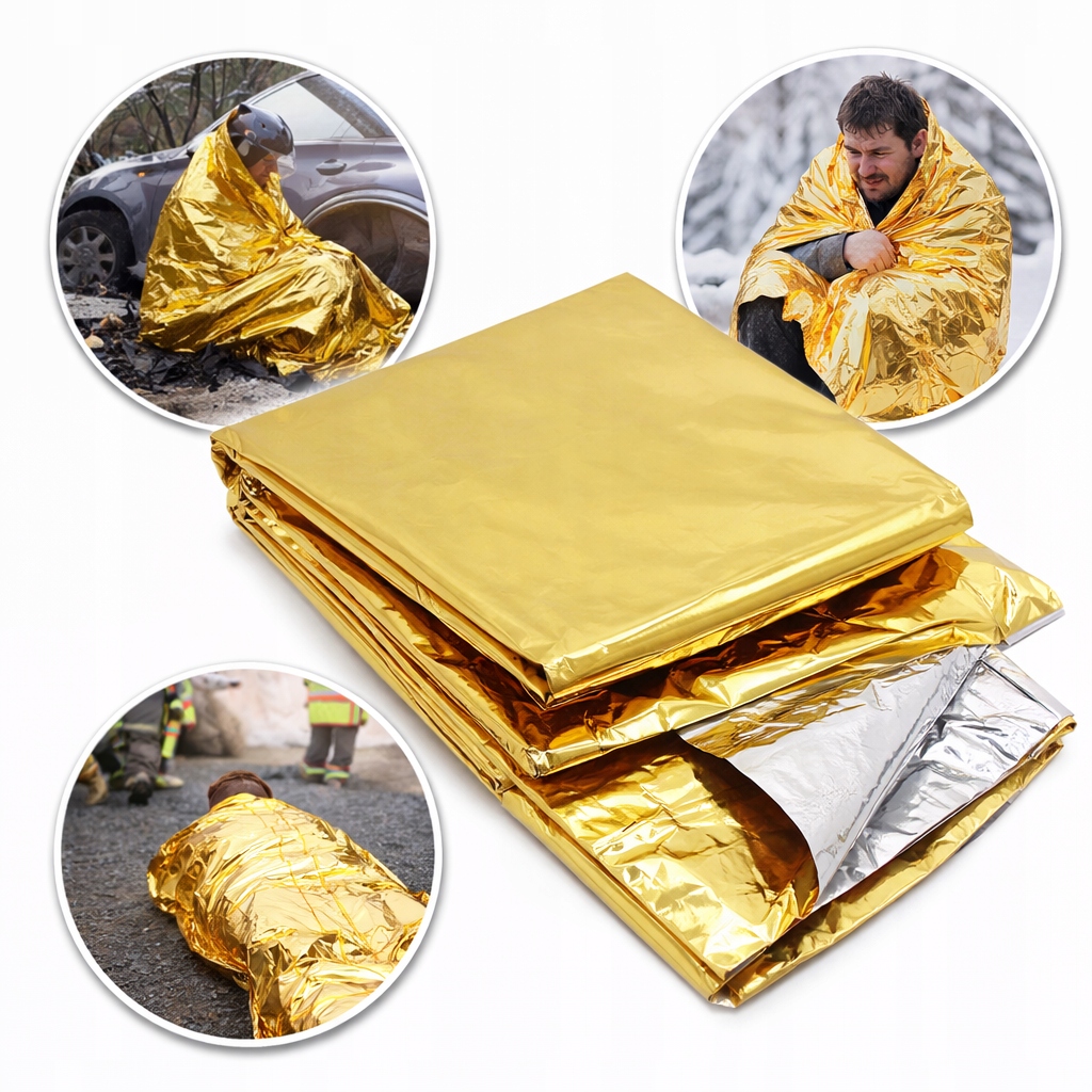 Folia termiczna koc ratunkowy Nrc 160x210 survival medical do na survival