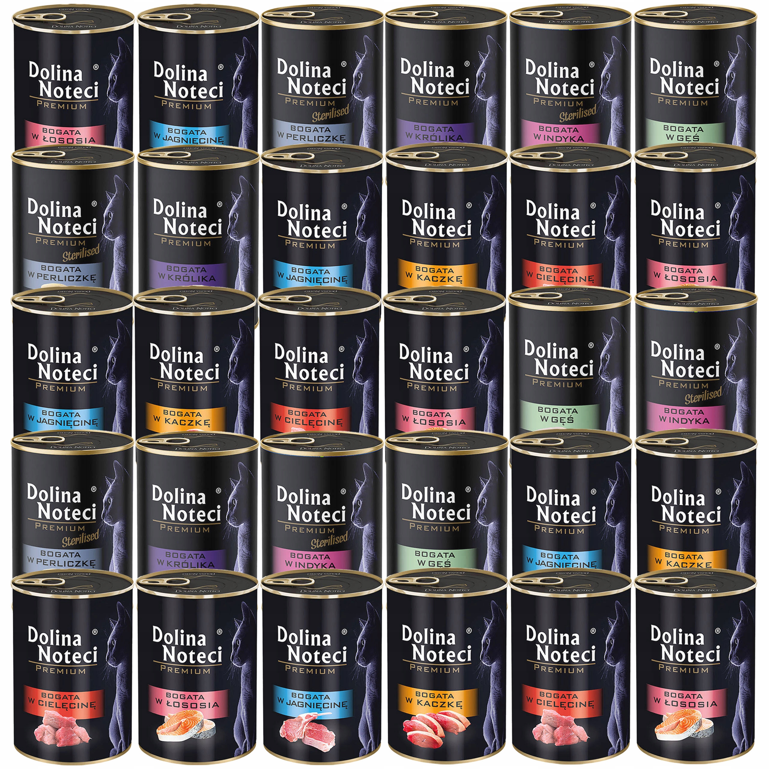 Levně Dolina Noteci Premium Mokré krmivo pro kočky Mix Chutí 30 x 400 g bez obilovin