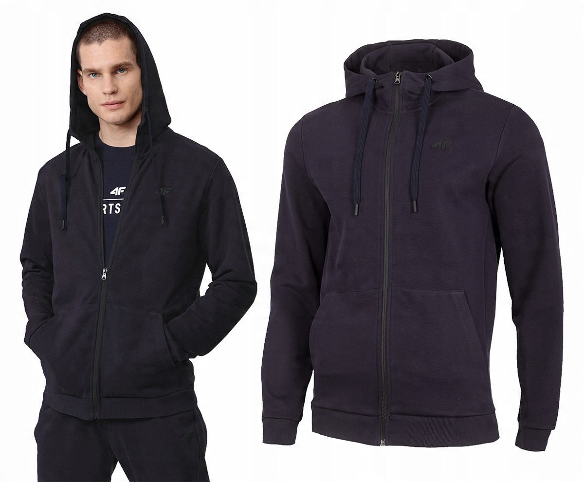 

4F Bluza Męska Z Kapturem BLM353 Rozpinana M