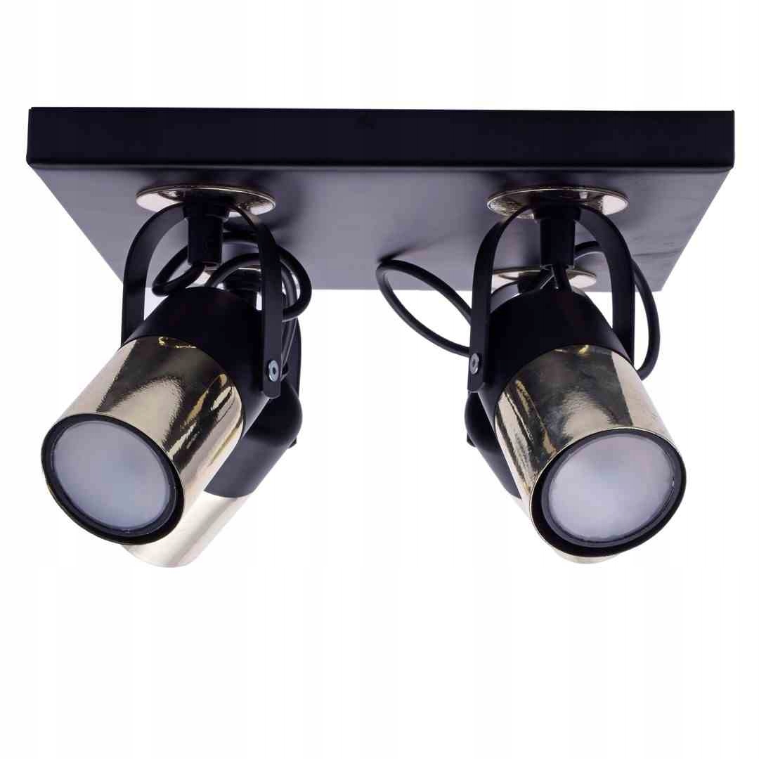 Stropná lampa Wilson Black 4xGU10