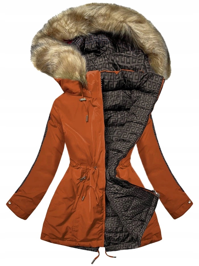 Oboustranná Zimní Bunda W555 Pomar/bronz S (36)