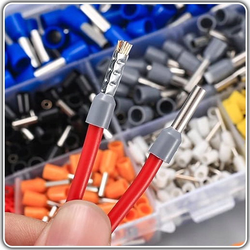 TULEJKI KOŃCÓWKI IZOLOWANE KABLI PRZEWODÓW ZACISKOWE 1300 SZTUK KOLORY Waga produktu z opakowaniem jednostkowym 0.5 kg