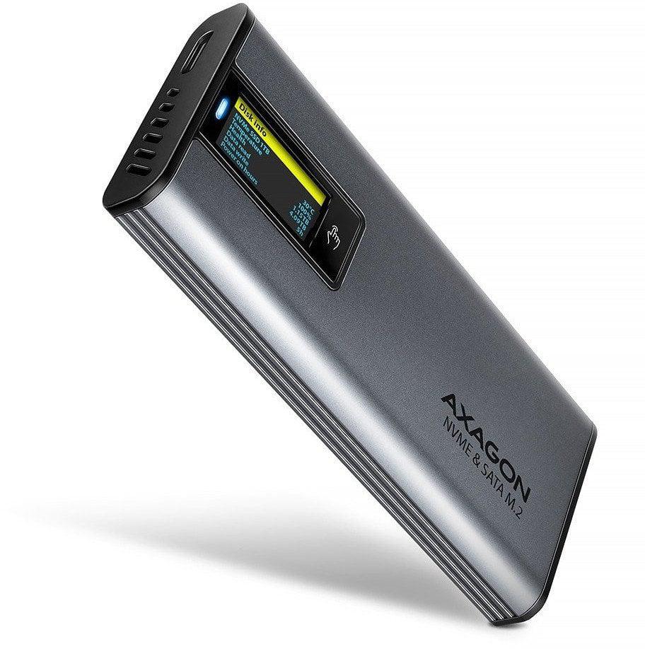 Kryt disku M.2 Axagon EEM2-SD2 Usb-c 3.2 Gen 2 M.2 NVMe Sata