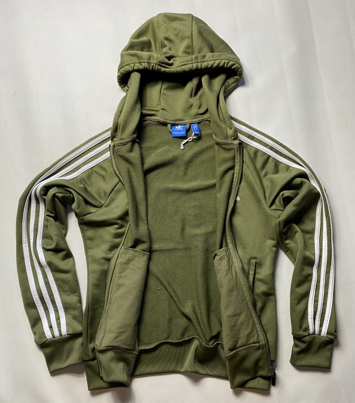 ADIDAS ADICOLOR ORIGINALS RETRO khaki BLUZA Z KAPTUREM