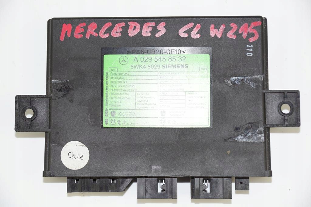 module control unit MERCEDES W215 A0295458532