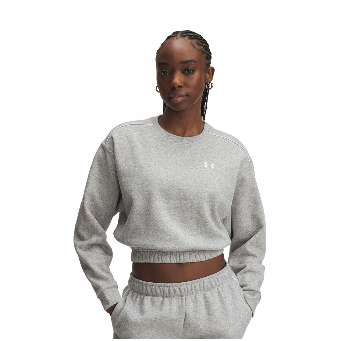 Damska Bluza Ua Rival Fleece Piped Crew Xs