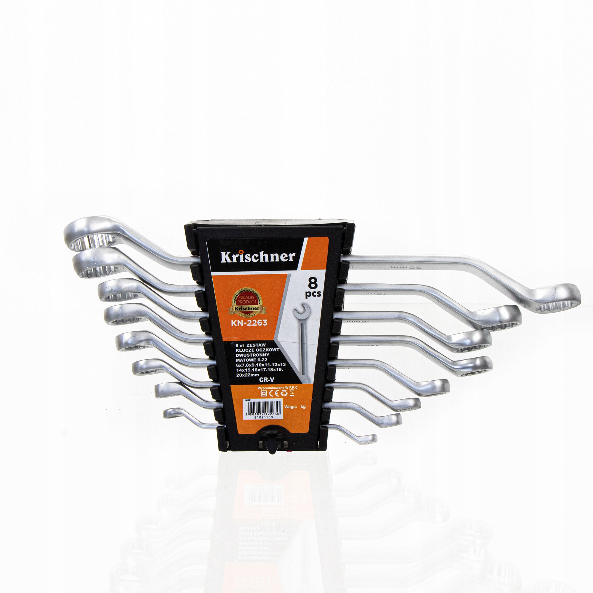 Zestaw Kluczy Dwustronnych Oczkowych 8 szt.