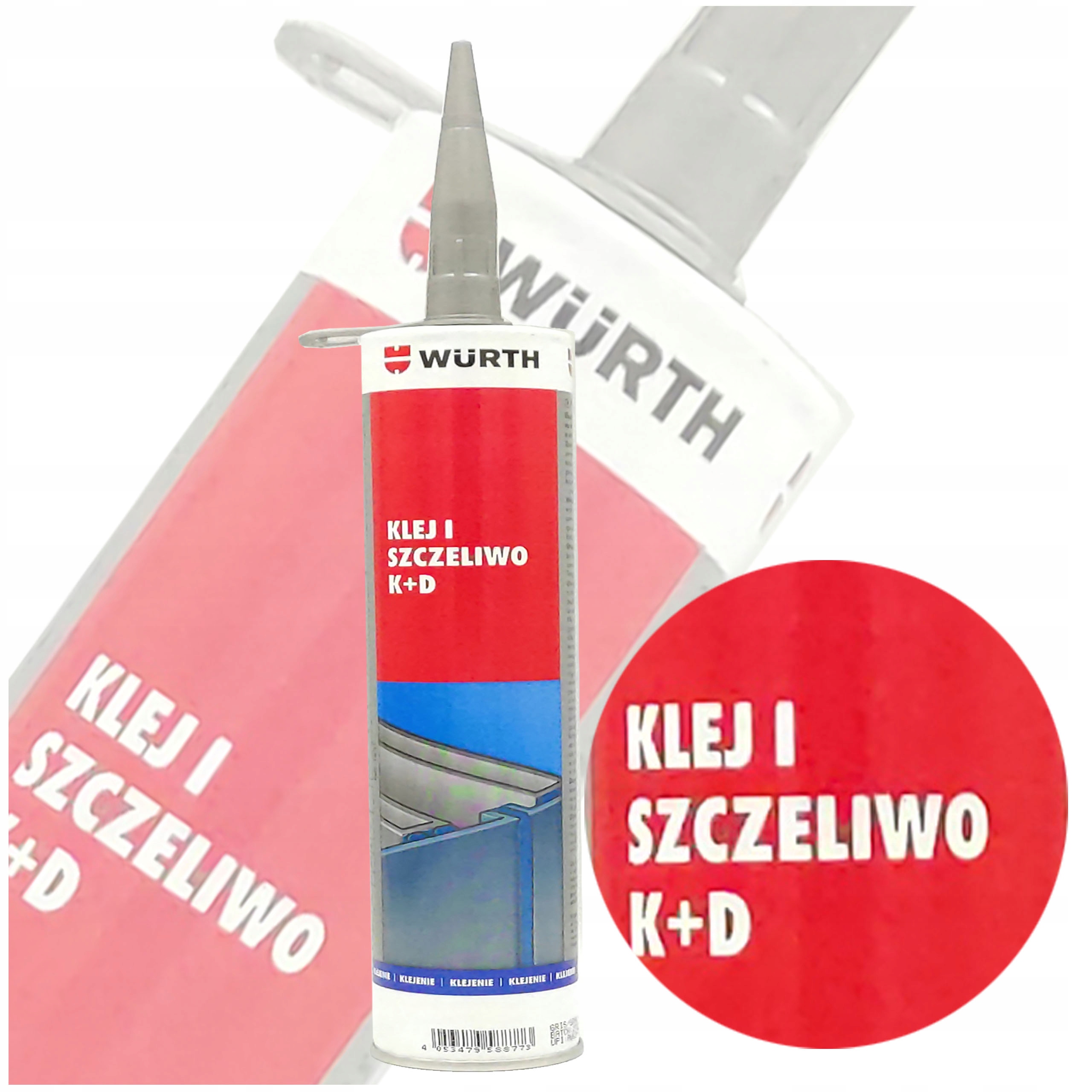 Wurth Klej Szczeliwo 300 ml Uszczelniacz szary K+d