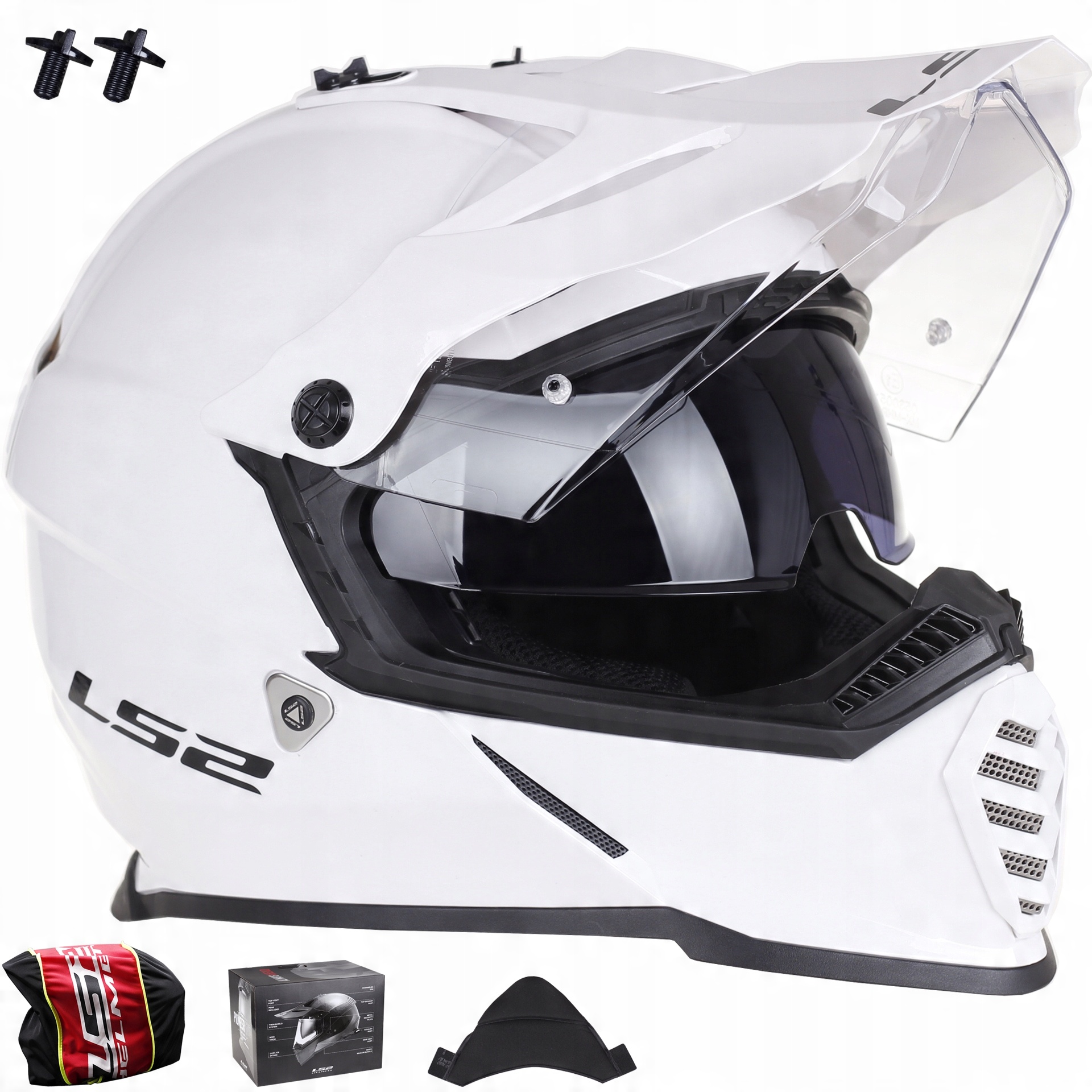 

LS2 MX436 Pioneer Evo biały Kask Cross Enduro Atv`