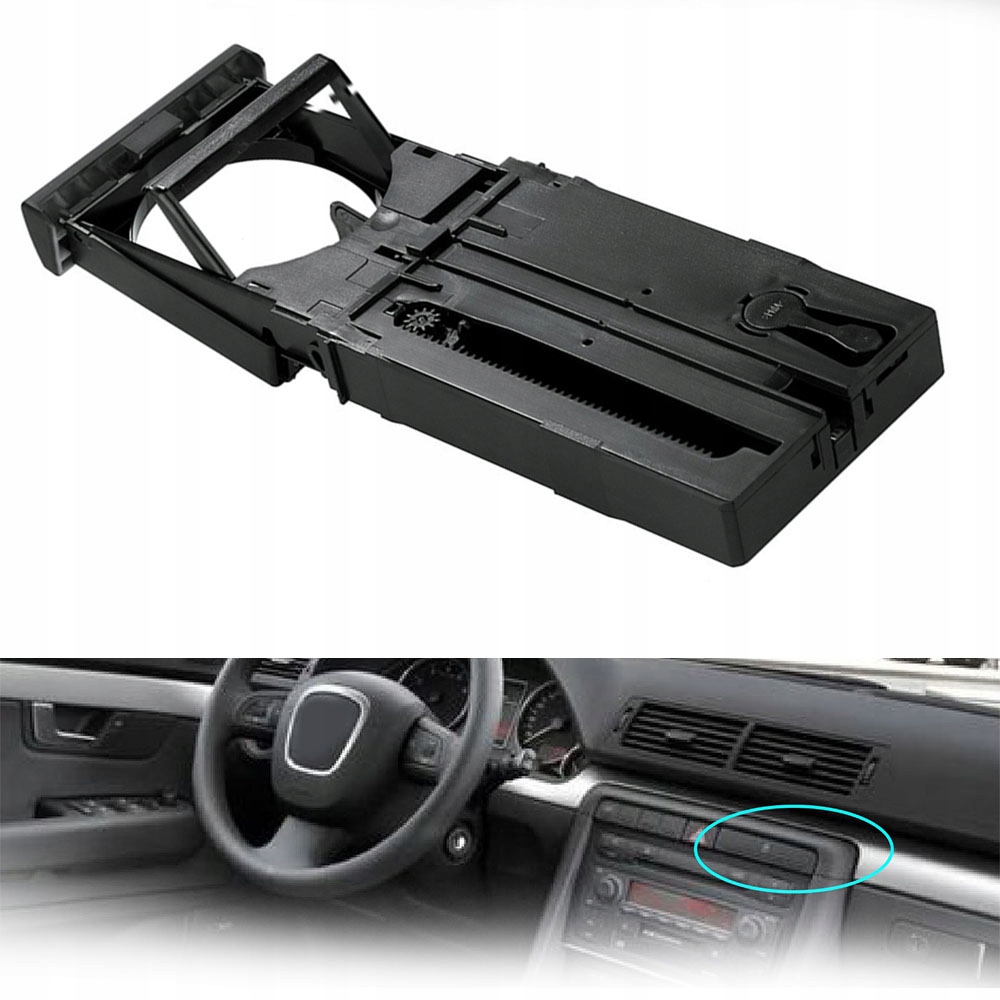 Držák na nápoje s nastavitelnou délkou pro Audi A6 C5 1998–2005