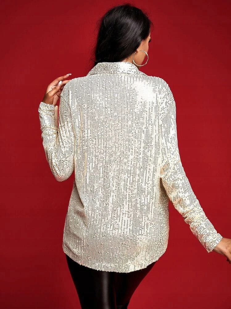 SHEIN ZDOBIONA KOSZULA ECRU (XS) Marka Shein