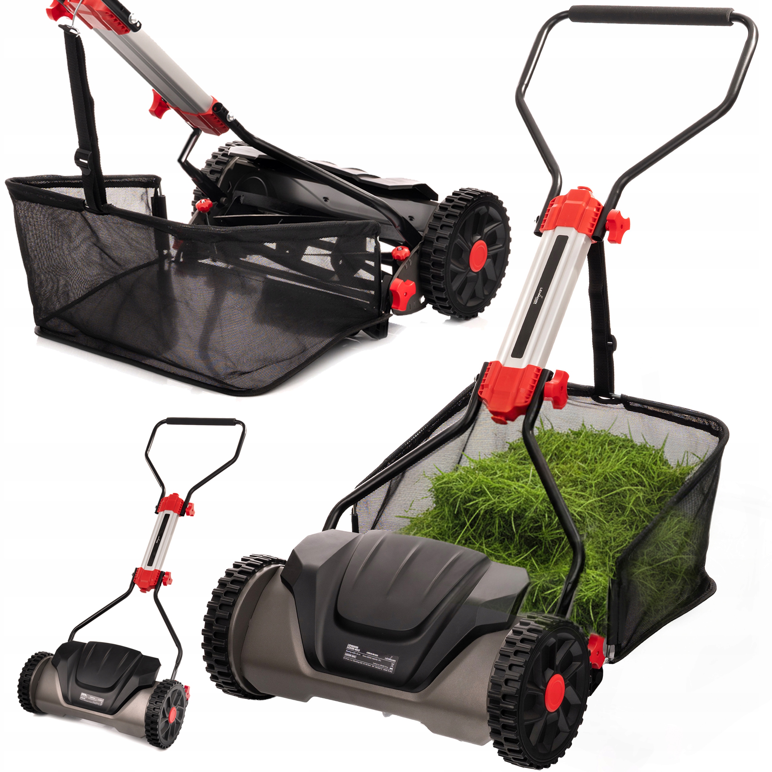 Ruční Bubnová Mechanická Vřetenová Sekačka S Velkým Košem 30 L 40 CM