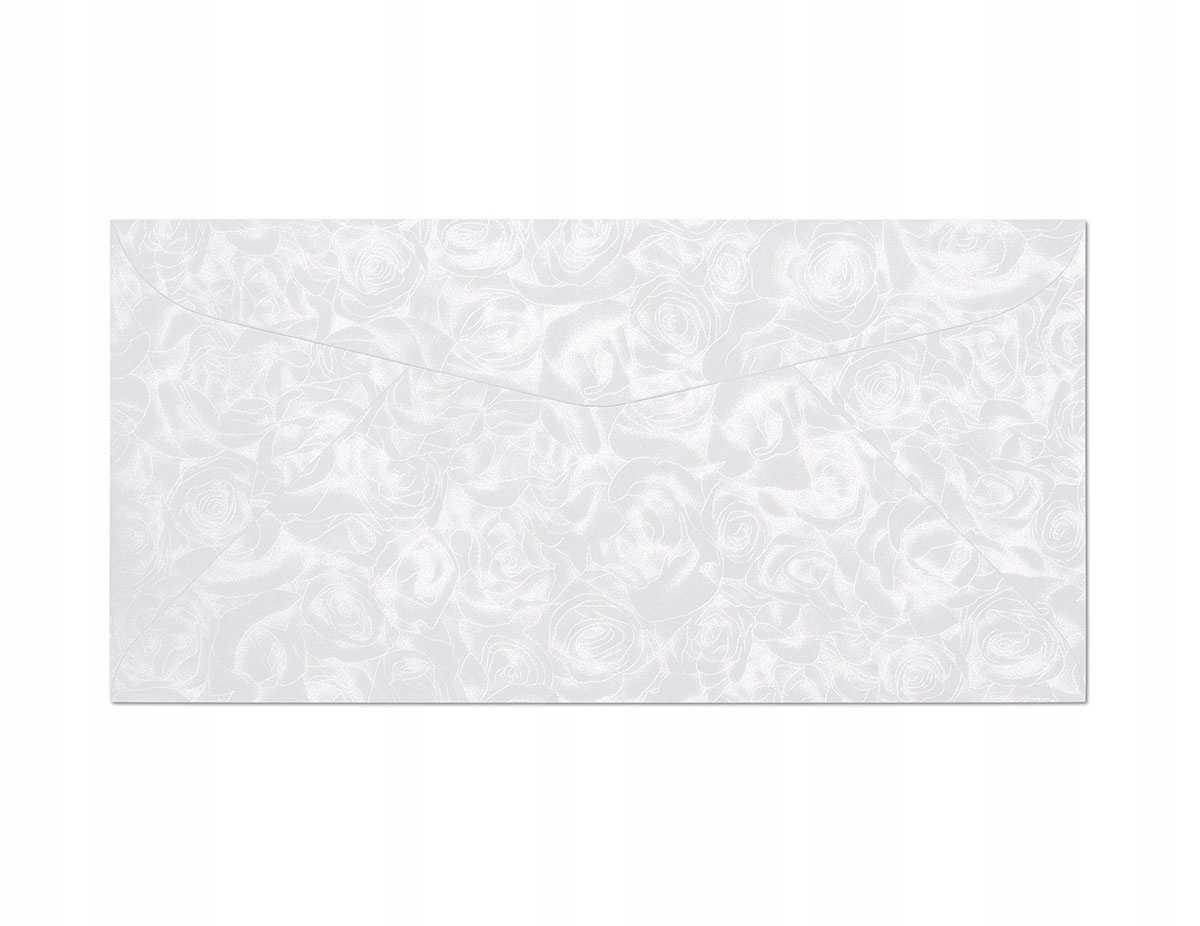 KOPERTA OZDOBNA ARGO DL RÓŻE BIAŁY 120G 10SZT