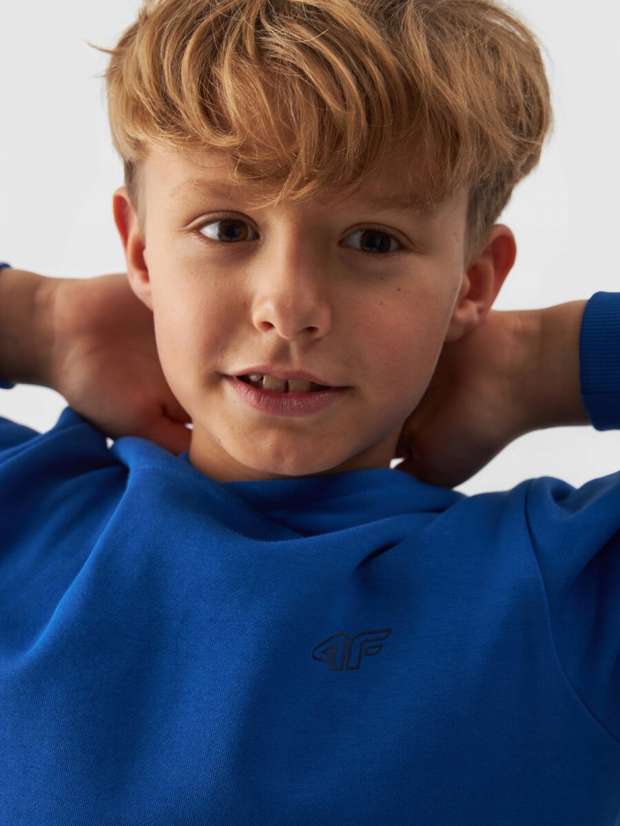 Chłopięca bluza dresowa nierozpinana z kapturem 4F 4FJWMM00TSWSM1292 - ni Kod producenta 4f