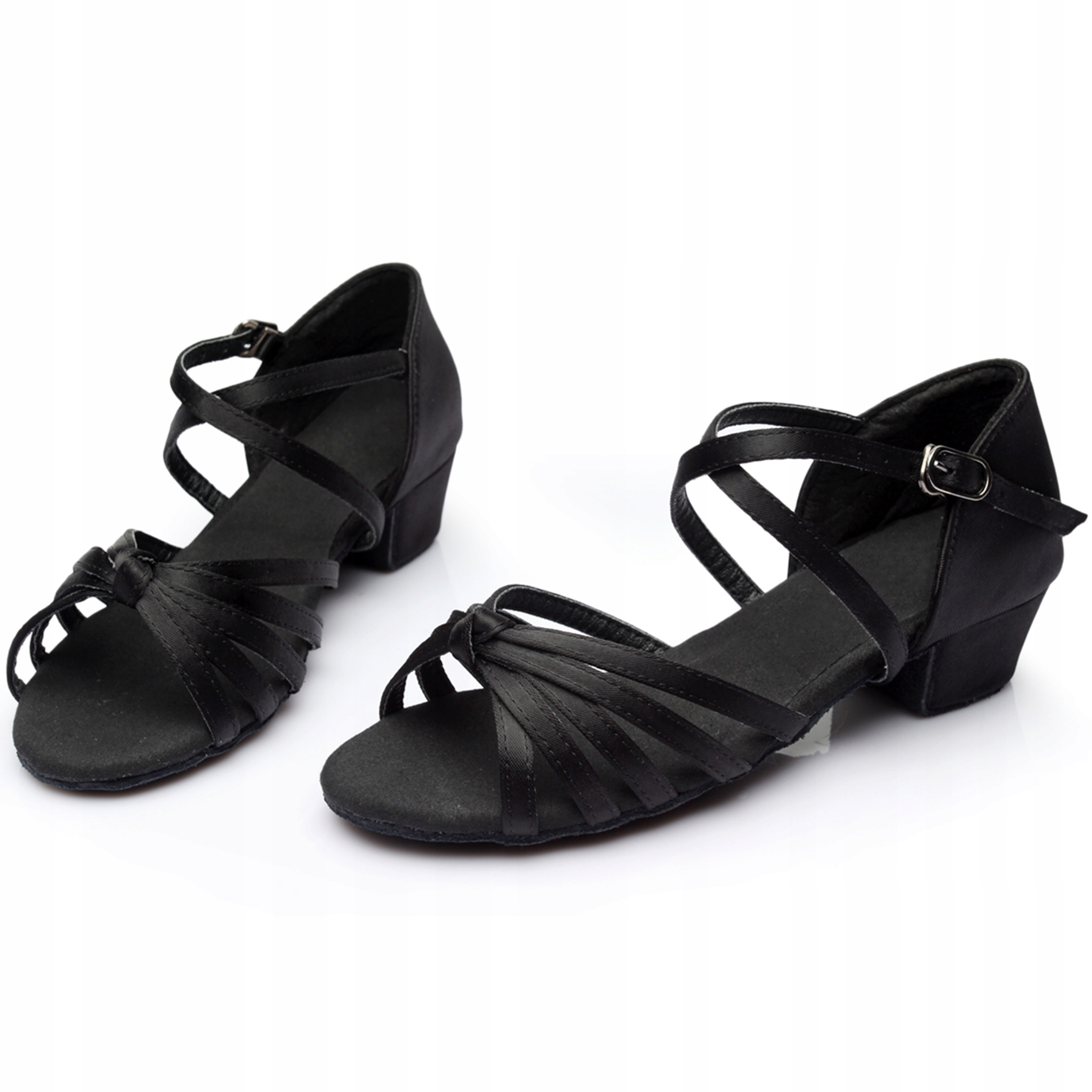 DZIEWCZĘCE OBUWIE DO LATINO SALSA CZARNE 3 CM 26