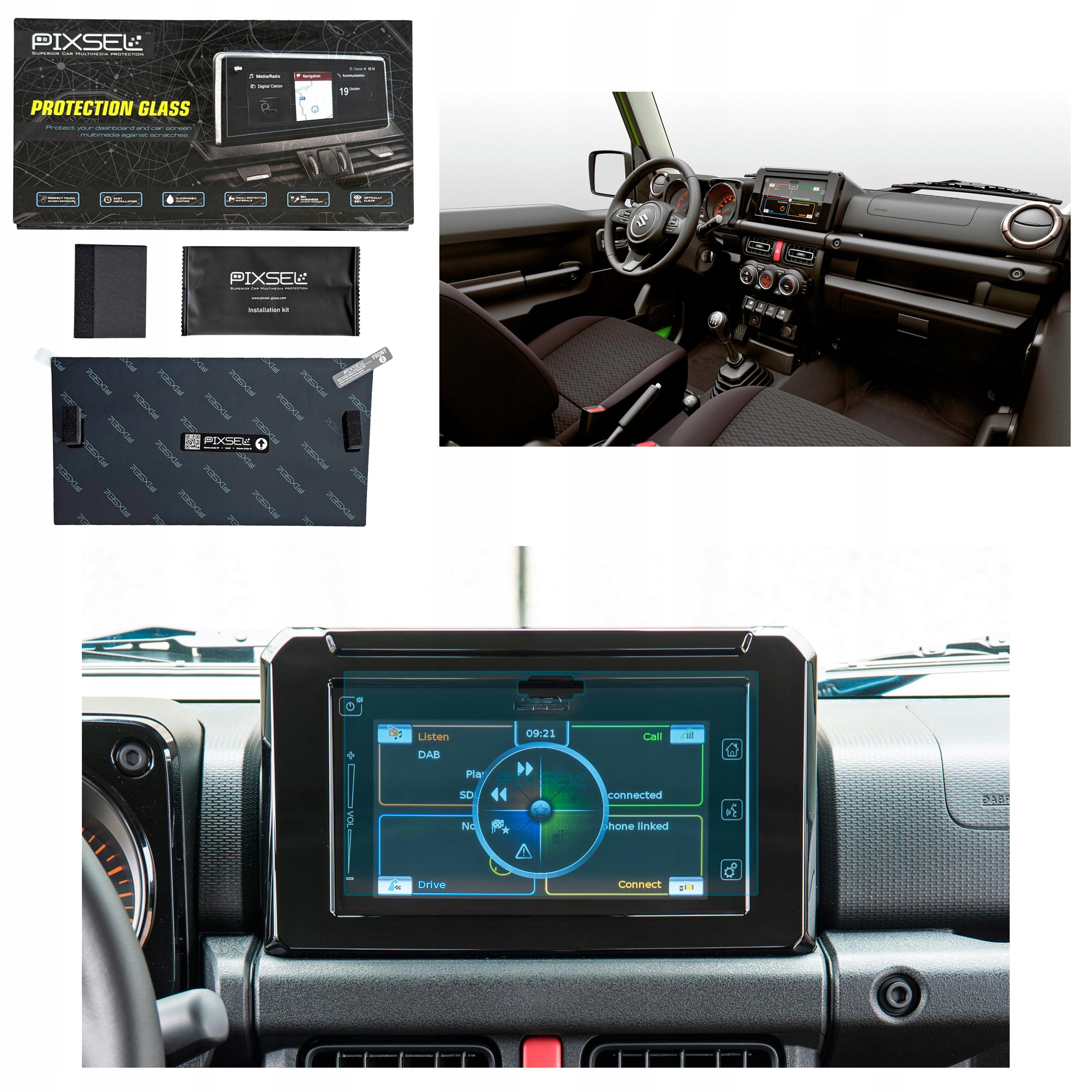 Antyodciskowe Matowe Szkło Ochronne Suzuki JIMNI-8.5“ 2018-na monitor