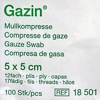 

L&r Gazin 5x 5cm, 100szt. 17n 12w niejał.