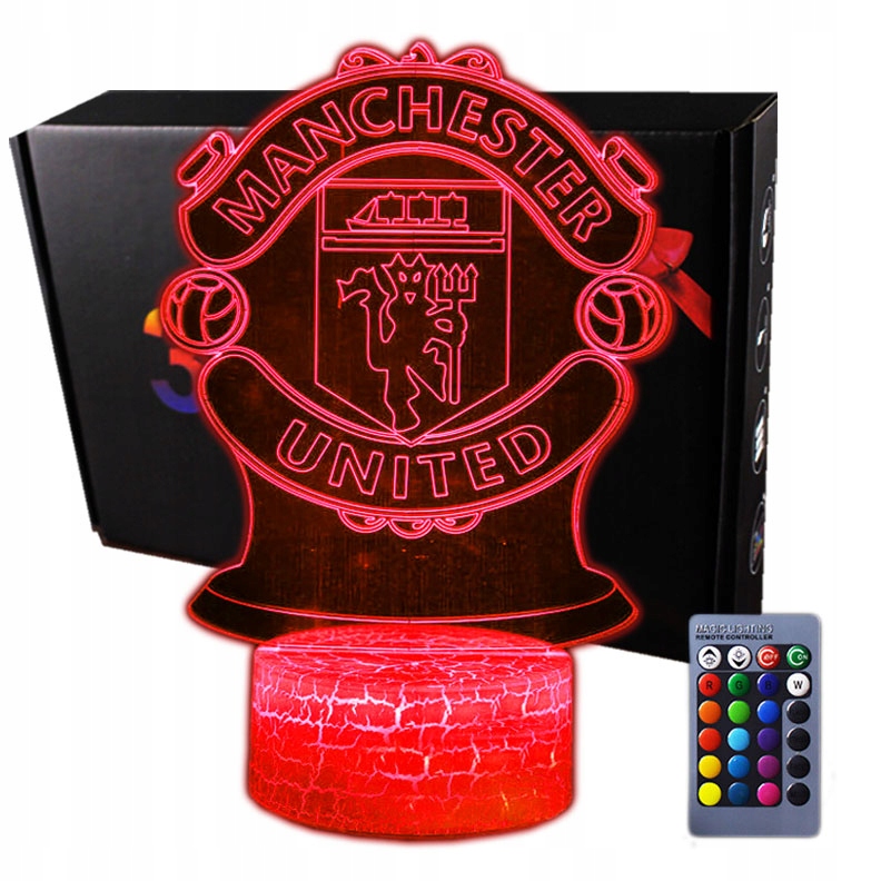 

Lampka 3D nocna led usb pilot Manchester United