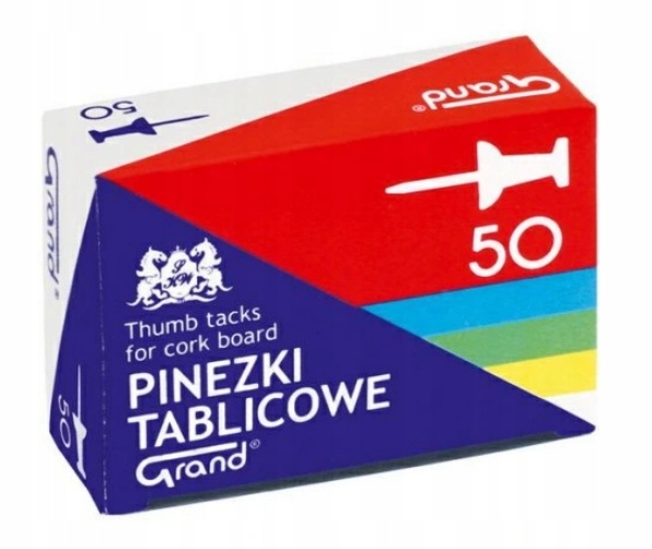 

Pinezki tablicowe, 50 sztuk