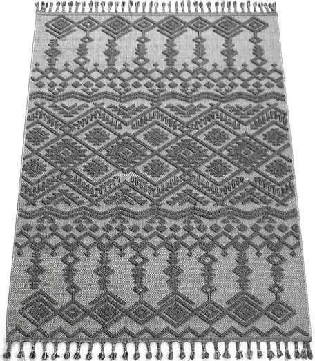 Koberec 120x180 Boho Obývacia Izba Spálňa Šedá Berber