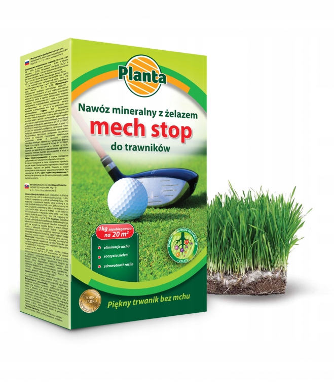 

Nawóz mineralny Mech Stop na trawniki 1 kg