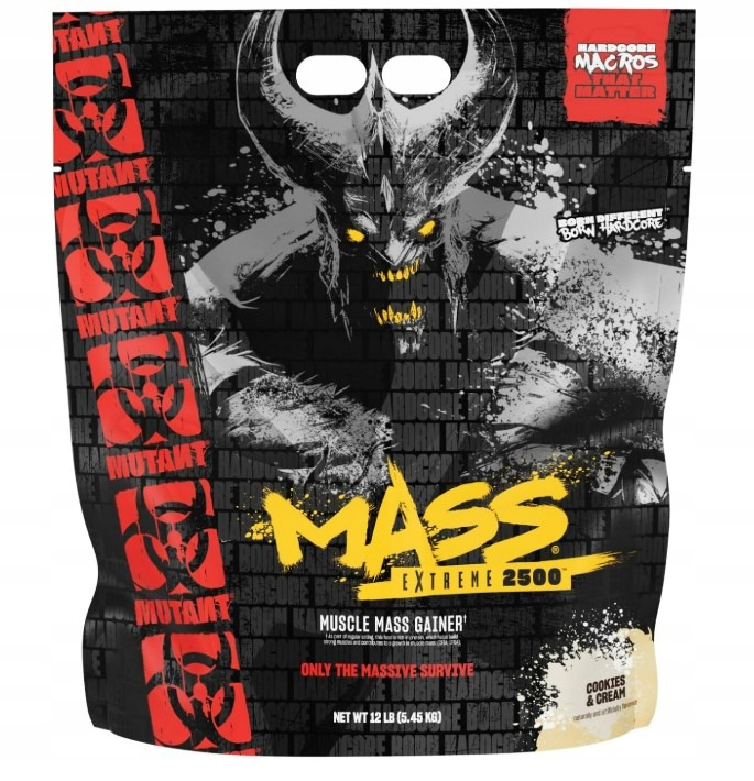 Mutant Mass Extreme 2500 Gainer Cookies & Cream prášek 5450 g