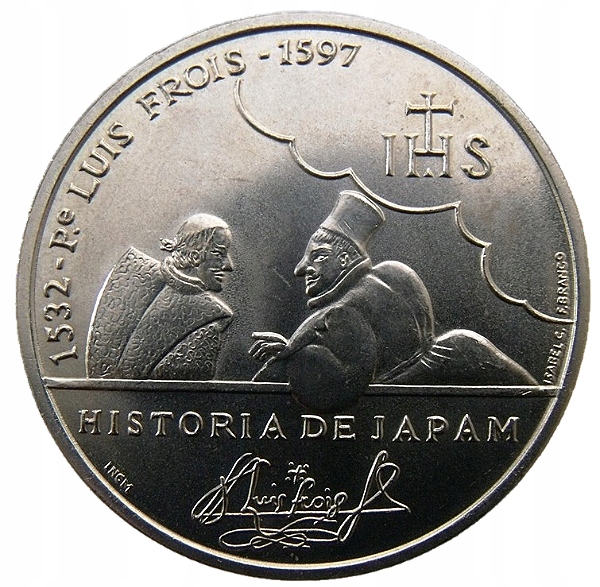PORTUGALIA 200 ESCUDOS 1997 KSIĄDZ LUIS FROIS UNC