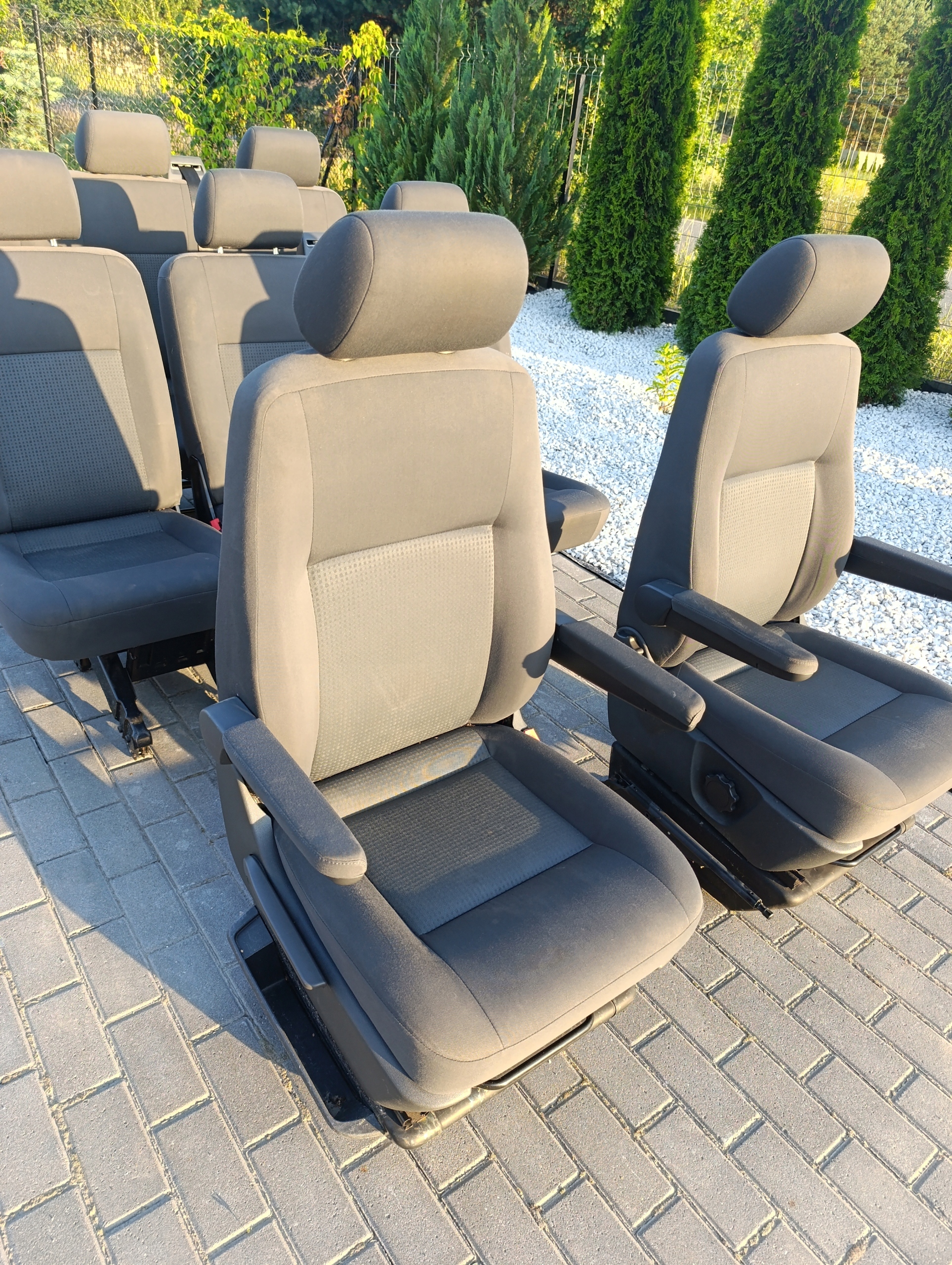 VW T5 T6 KOMPLET Sitze schwarze/ANTRACYT