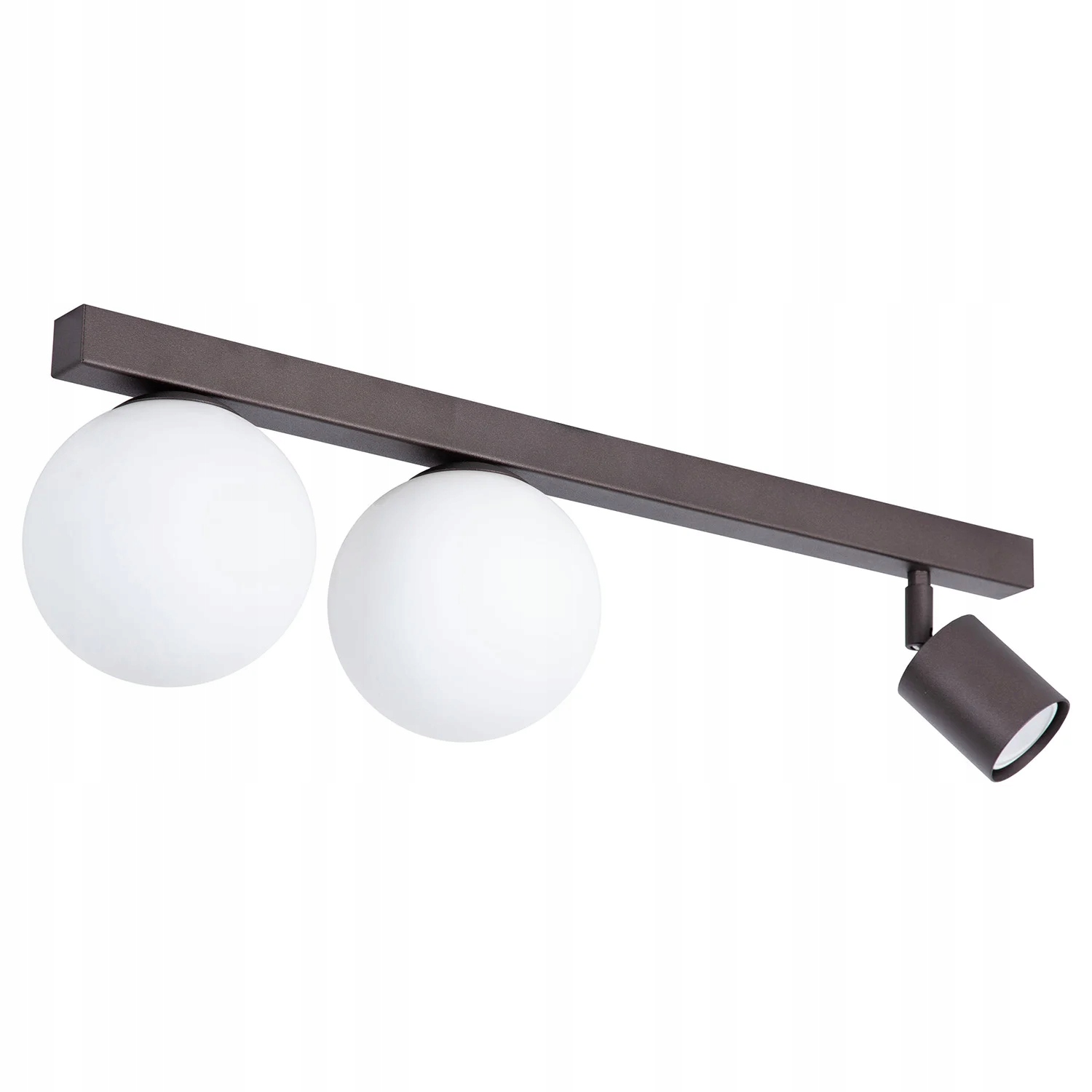 Stropná lampa Sigma Lighting Tavira hnedá/biela, 60 cm, 3x svetelná