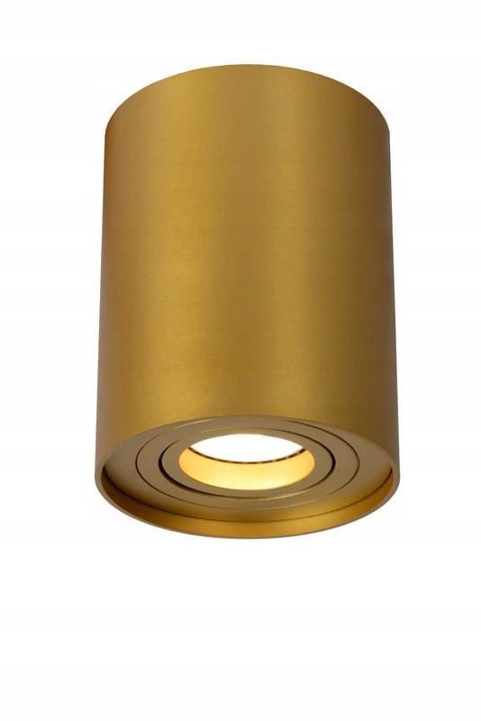 Stropní svítidlo spotová nastavitelná GU10 50W zlatá Tube Lucide
