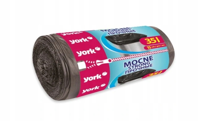 

York, Worki na śmieci mocne 35L, 15 sztuk